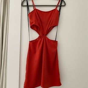 Party dress red/orange